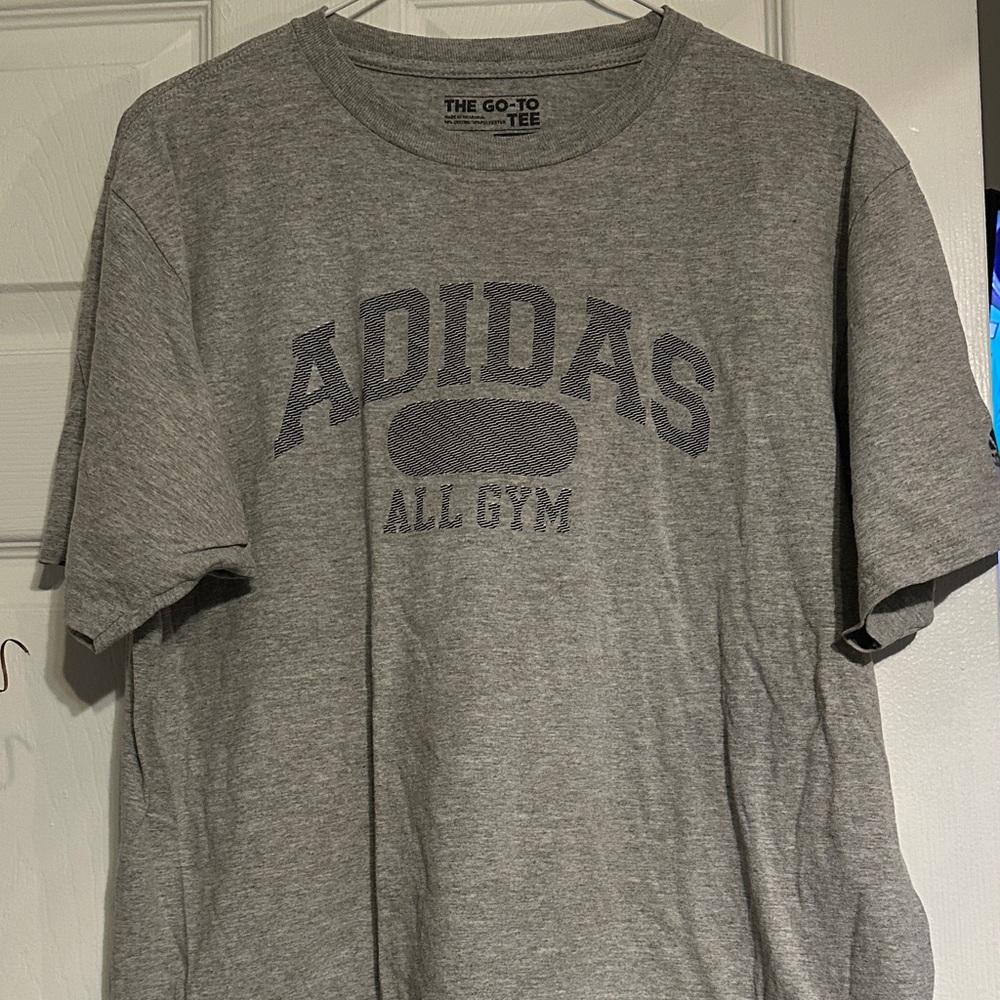 Adidas Heather Gray Men's Tee